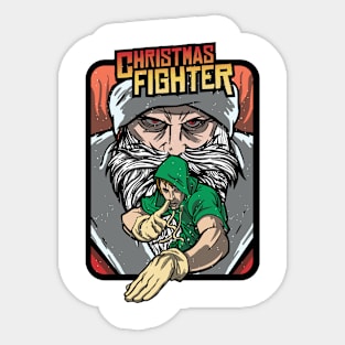 Christmas Figther Sticker